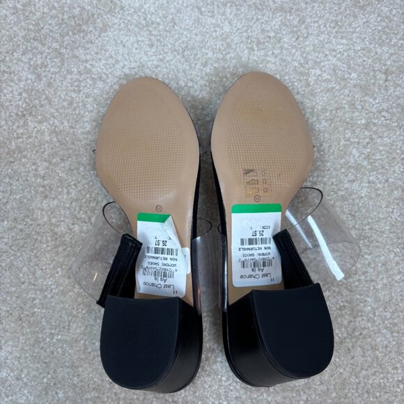 Schutz Victorie Sandal See-Through. Mule‎ Sandal in Black Size 7 New - Picture 9 of 9